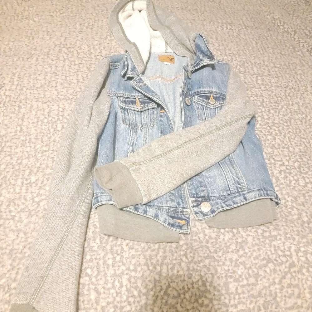 American eagle jacket with hoodie